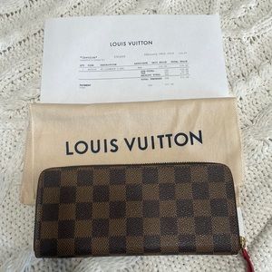 CLÉMENCE WALLET LV N60534 Damien Ebene